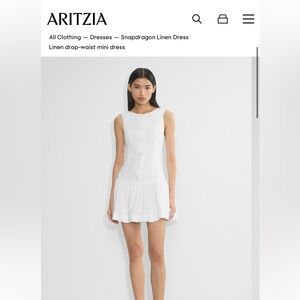 Aritzia Wilfred Snapdragon Linen Dress